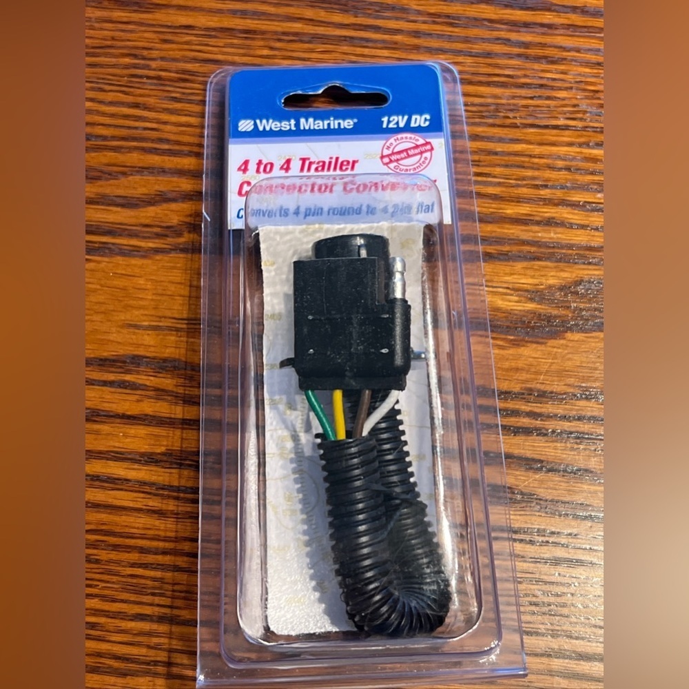 West Marine 4 to 4 Trailer Connector Converter Model 7066137 12V DC